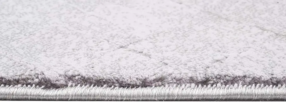 8' X 11' Gray Distressed Diamonds Area Rug