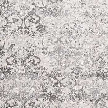 5' X 8' Cream Toile Power Loom Area Rug