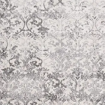 7' X 10' Cream Toile Power Loom Area Rug