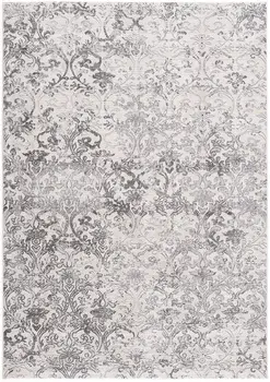 8' X 11' Cream Toile Power Loom Area Rug