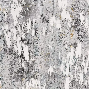 8' X 10' Gray Abstract Power Loom Area Rug