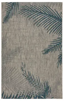 8' X 9' Gray Indoor Outdoor Area Rug