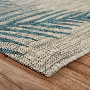 8' X 9' Gray Indoor Outdoor Area Rug