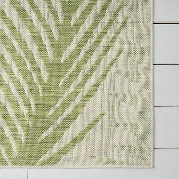 5' X 7' Beige Indoor Outdoor Area Rug