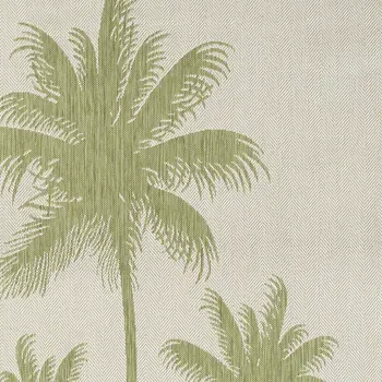 5' X 7' Beige Indoor Outdoor Area Rug