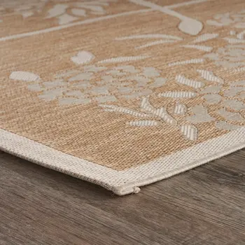 2' X 3' Beige Indoor Outdoor Area Rug