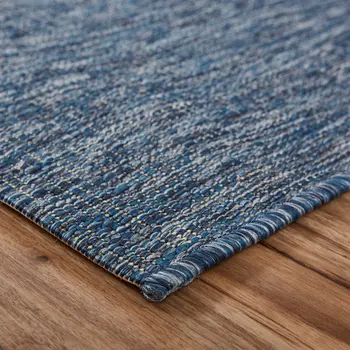 2' X 3' Blue And Gray Indoor Outdoor Area Rug