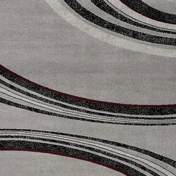 20' Black And Gray Abstract Runner Rug