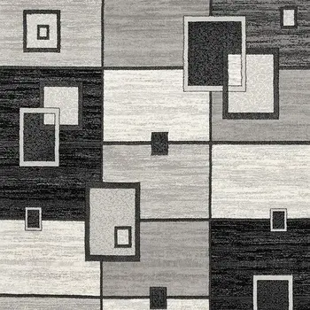 6' X 9' Gray Abstract Dhurrie Area Rug