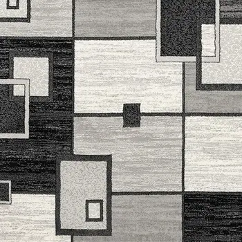 6' X 9' Gray Abstract Dhurrie Area Rug