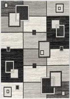 8' X 10' Gray Abstract Dhurrie Area Rug