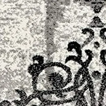 2' X 13' Gray Faded Filigree Pattern Runner Rug