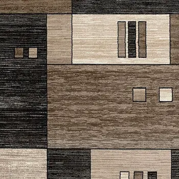 5' X 7' Beige Abstract Dhurrie Area Rug