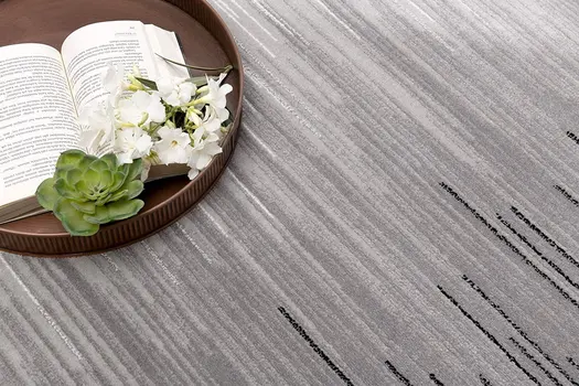 3' X 5' Black And Gray Striped Area Rug