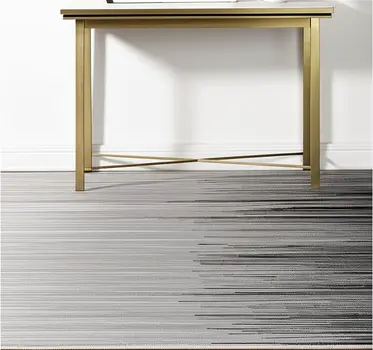 4' X 6' Black Abstract Power Loom Area Rug