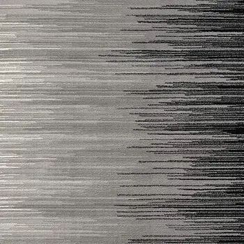5' X 7' Black Abstract Dhurrie Area Rug