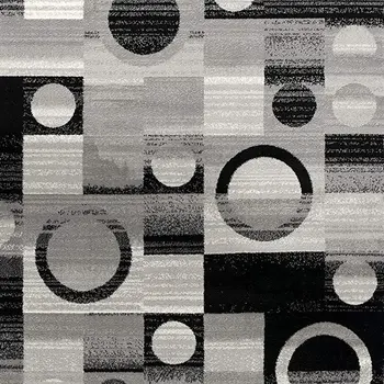 20' Gray Abstract Dhurrie Runner Rug