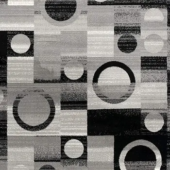 6' X 9' Gray Abstract Dhurrie Area Rug