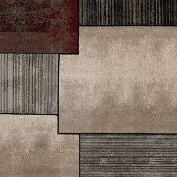 2' X 4' Brown Abstract Dhurrie Area Rug