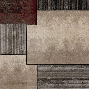 8' X 11' Brown And Beige Abstract Area Rug