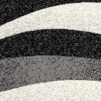 2' X 4' Gray Abstract Dhurrie Area Rug