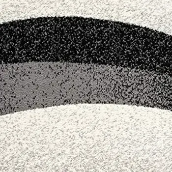 10' Gray Abstract Power Loom Runner Rug