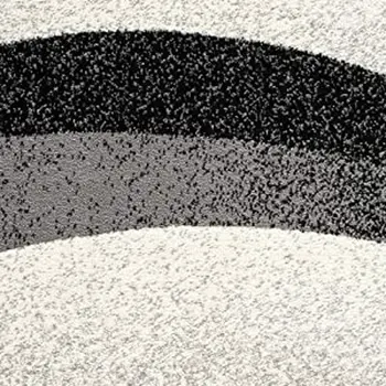 10' Gray Abstract Power Loom Runner Rug