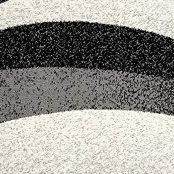 20' Black And Gray Abstract Runner Rug
