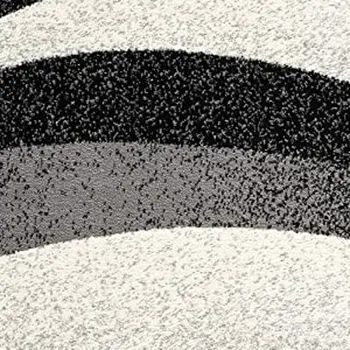 3' X 5' Gray Abstract Power Loom Area Rug
