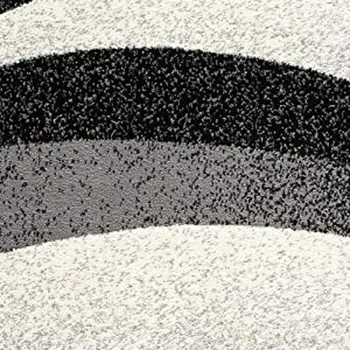 4' X 6' Gray Abstract Power Loom Area Rug
