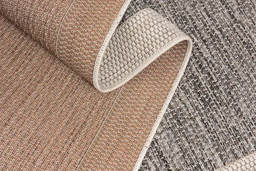 20' Beige And Gray Abstract Runner Rug