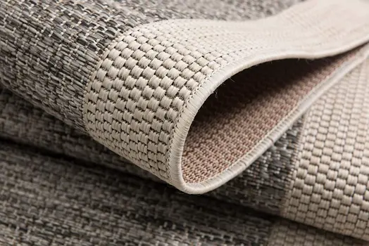 20' Beige And Gray Abstract Runner Rug