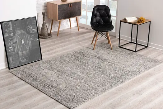8' X 10' Blue and Gray Abstract Area Rug