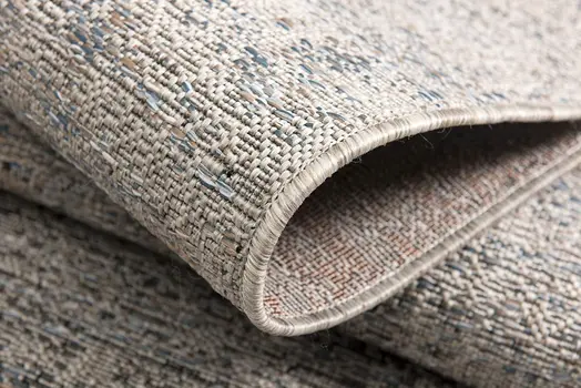 8' X 10' Blue and Gray Abstract Area Rug