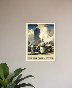 Cleveland Union Terminal Vintage Travel Unframed Print Wall Art