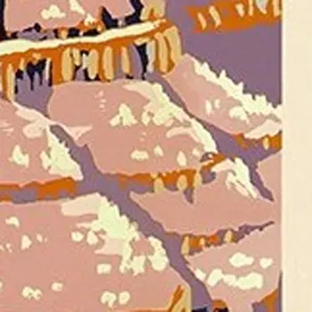 8.5" X 11" Grand Canyon C1938 Vintage Travel Poster Wall Art