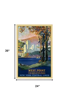 West Point New York Vintage Travel Unframed Print Wall Art