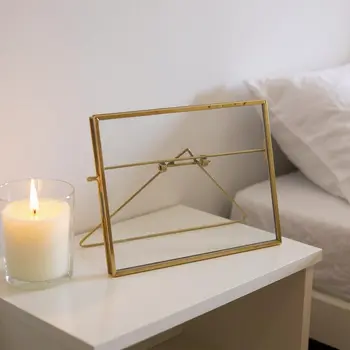 5" x 7" Gold Metal Tabletop Picture Frame