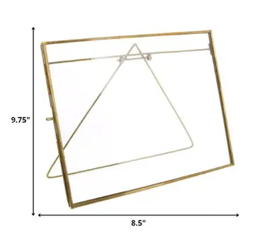 Multiple Sizes Gold Metal Tabletop Picture Frame