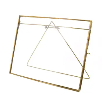 Multiple Sizes Gold Metal Tabletop Picture Frame