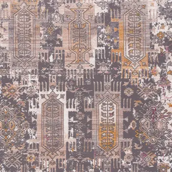 20' Gray And Ivory Oriental Runner Rug