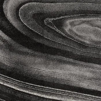 5' X 8' Dark Gray Abstract Illusional Area Rug