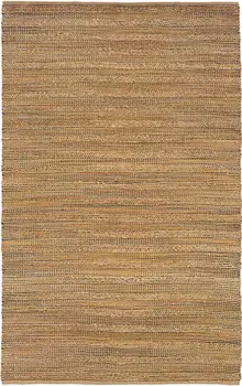 5' X 8' Brown Braided Jute Area Rug
