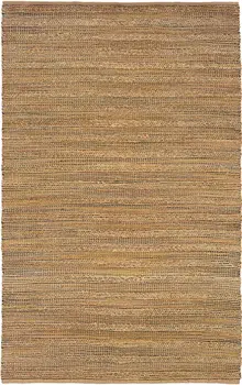 8' X 10' Brown Braided Jute Area Rug