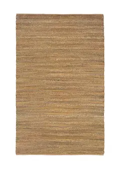 8' X 10' Brown Braided Jute Area Rug