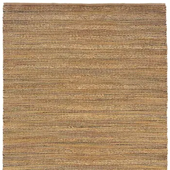 8' X 10' Brown Braided Jute Area Rug