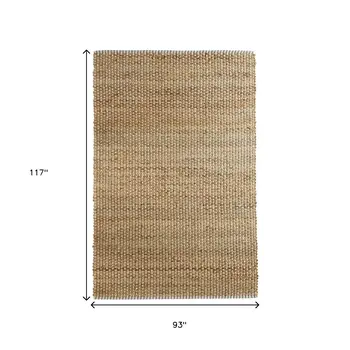 8' X 10' Natural Jute Hand Woven Area Rug