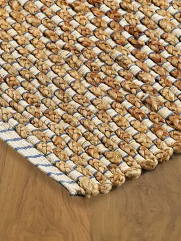 9' X 12' Natural Jute Hand Woven Area Rug