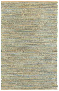 5' X 8' Multitoned Braided Jute Area Rug
