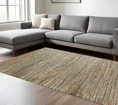 9' X 12' Natural Hand Woven Area Rug
